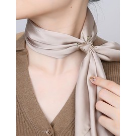 Dainty Butterfly Silk Scarf Ring Brooch for Women Elegant Rhinestone Crystal Shawl Scarves Buckle Wrap Clip Exquisite Costume Accessories Decoration Wedding Holiday Jewelry (Gold)