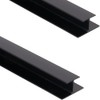 2 pack 48" H-Trim for FRAYSCENT Slatwall Panel, Slatwall Trim