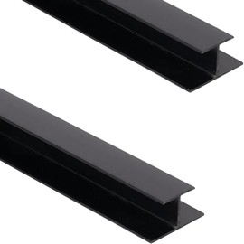 2 pack 48" H-Trim for FRAYSCENT Slatwall Panel, Slatwall Trim for Slat Wall Paneling (Black-2H)
