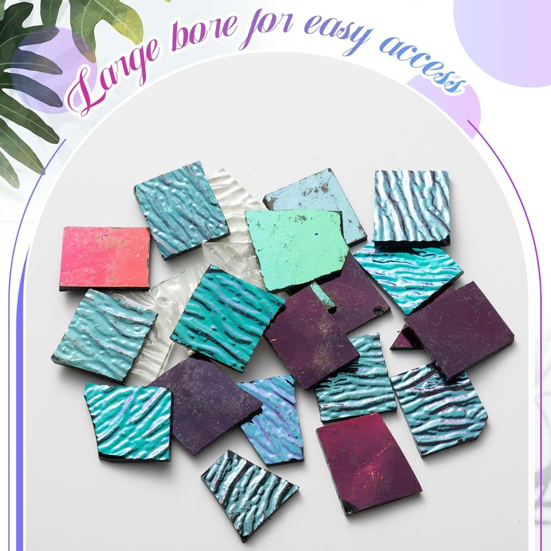 Maasechs 4 Bags COE90 Dichroic Glass Scrap Assorted Fusible Glass