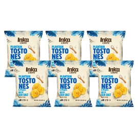 Inka Sea Salt Flavored Tostones Chips, Gluten Free, Non GMO, 4 Ounces (Pack of 6)