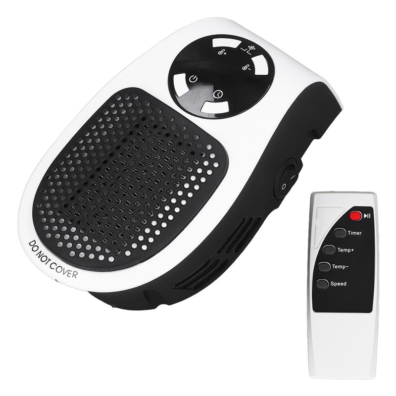 500W Household Mini Space Heater Plug In Portable Home Office