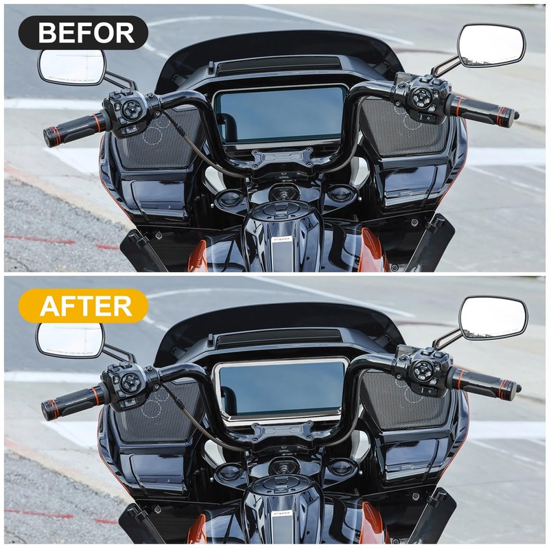 Inner Fairing Dashboard Trim Kit - PSLER Fiber Stereo Speedometer