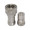 3/4″ NPT ISO 7241-B Stainless Steel Quick Disconnect Hydraulic Coupler