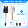 QBUC for Honda Key Fob Cover with Key Chain, for