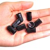 8 Pack Black Plastic Tire Valve Stem Caps – Universal