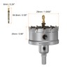 sourcing map Carbide Hole Saw Kit 62mm (2-7/16") Metal Hole