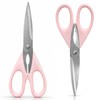 Mnvhoky 2-Pack Pink Kitchen Scissors, Heavy-Duty All-Purpose Meat Shears, Stainless