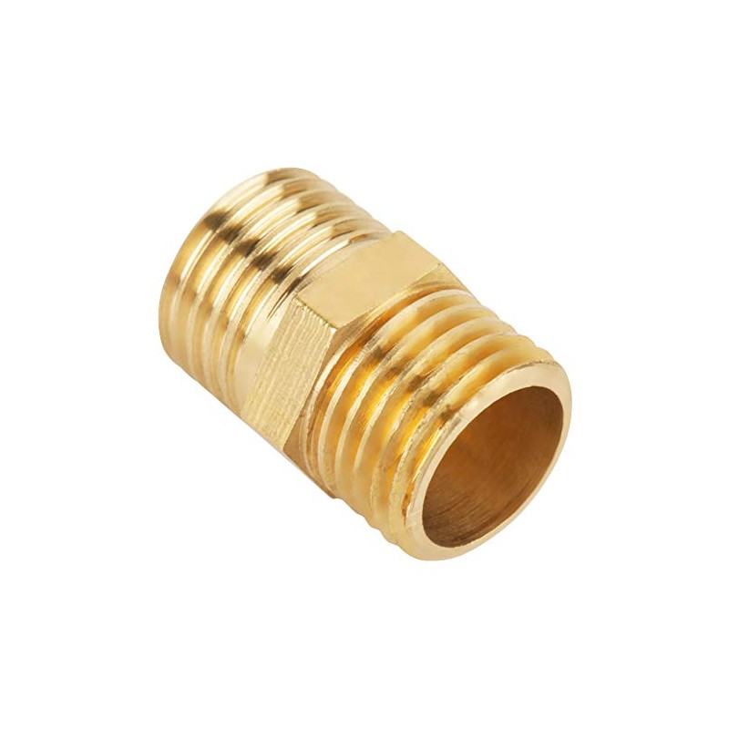 10 Pieces 1/4 BSP to 1/4 BSP Male Thread Brass