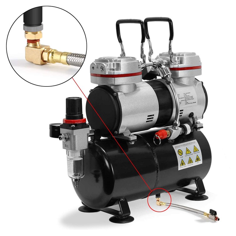 HK Extended Tank Drain Assembly Kit with 10 Inch Braided
