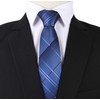 Corbata con cierre preatada para hombre, diseño de rayas, para