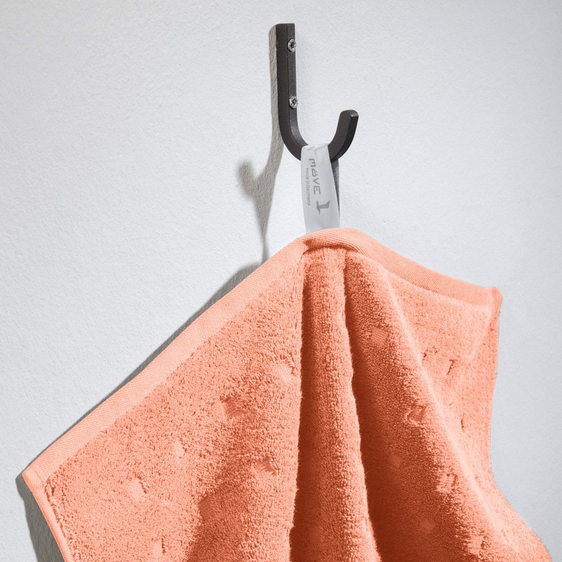 Möve Quadretti Terry Guest Towel 30 x 50 cm Apricot