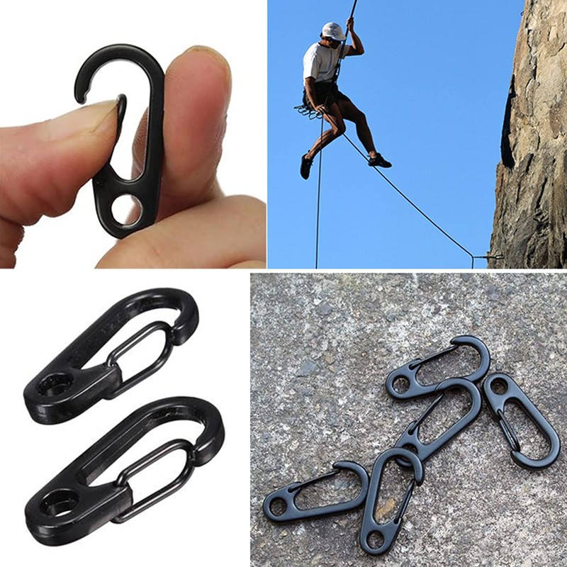 Jrzyhi 15pcs Mini Carabiner Buckle Spring Backpack Clasps Spring Carabiner