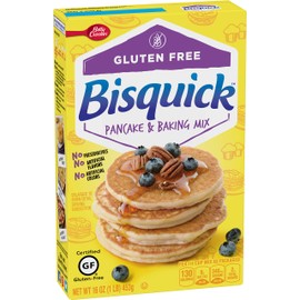 Betty Crocker Bisquick Pancake and Baking Mix, Gluten Free, 16 oz (Pack of 6)