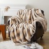 BATTILO HOME Luxury Faux Fur Throw Blanket, Soft Cozy Mink