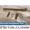Metalcloak Rivet Nut Installation Tool [3/8" & 1/2"], Convenient Handle,