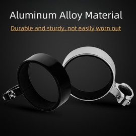 PU Leather Cup Holder Motorcycle Drink Holder Handlebar Water Bottle Holder Mount with Metal Clamp for Scooter Bike Boat Stroller Wheelchair Golf Push Cart Tractor (Style A, Black)