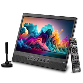 othoig 14inch Small Portable TV with Rechargeable Battery-Digital ATSC Tuner-Antenna-and USB/HDMI/AV Slot in,Car-12 Volt/AC- for Kitchens,RVs and Camping(NO with WiFi/Bluetooth/Satellite)