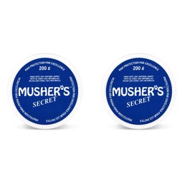 Mushers Secret Dog Paw Wax - All-Natural Dog Paw Balm, Non-Toxic Paw Protection Against Snow, Sand and Hot Pavement, Dog Foot Balm Healer, Soother and Protector for Dry, Cracked Paws 7oz/200g (2-Pack)