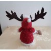 Delton Christmas Santa Moose Doll Shelf Sitter Delton 15" New