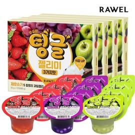 Roel Tingle Jelly Zero Zero Non -Tang Cup Jelly 3 Tastes 12 Box Nats Coco Contains / 로엘 팅글 젤리미 제로 무설탕 컵젤리 3가지맛 12개입 4박스 나타드코코함유