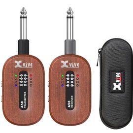 Xvive A58 Wireless Guitar System with 5.8GHz Transmitter and Receiver (Mahogany)