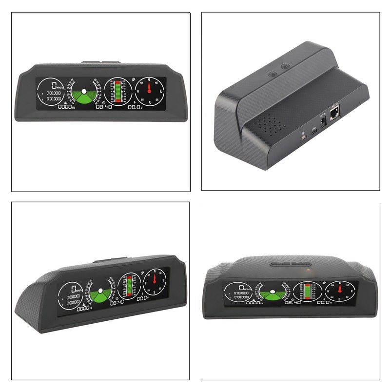 GPS Slope Meter PMH KMH Inclinometer HUD Pitch Tilt Angle