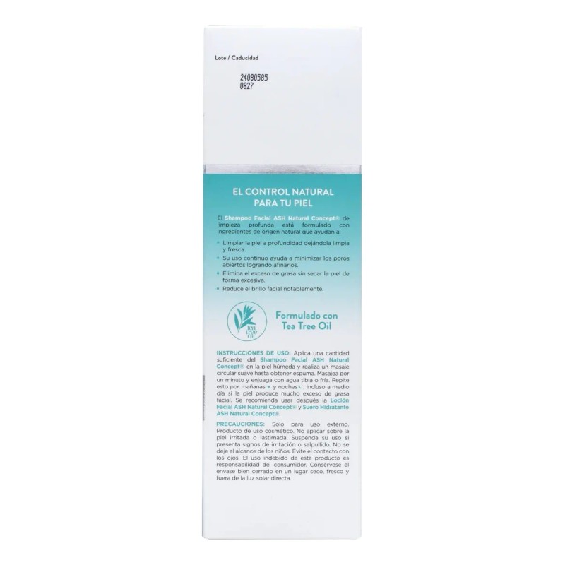 Ash Shampoo Facial Control De Grasa 200ml 15+ Normal A