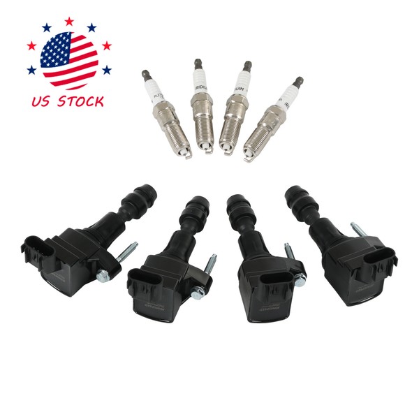 myautopartsstore 4 Ignition Coils + 4 Spark Plugs for Saturn