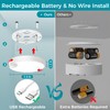 Rechargeable Motion Sensor Light with Remote Wireless Ceiling Light Battery