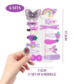 84 Cartoon Hair Accessories, Cute Sweet Hair Clips, Girls' Hair Accessories, Hairstyle Decorations, Creative And Interesting Hair Accessories.