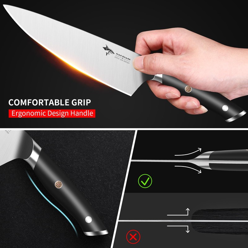 MAD SHARK 8-Inch Chef Knife - German High Carbon Stainless