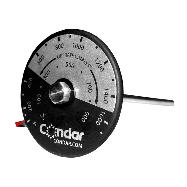 Condar Dutchwest Stove Catalytic Probe Thermometer (3-142) 7/8 inch Probe.