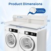 Noafocks Washer and Dryer Covers - Top Wood Countertop Washer