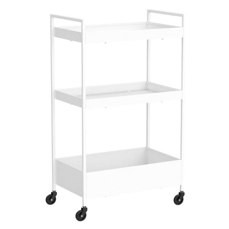 IKEA NISSAFORS Trolley,White 50.5x30x83 cm (19 7/8x11 3/4x32 5/8 inch