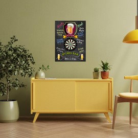 Shawprint Free house Sports Bar Darts THEME RETRO METAL TIN WALL PLAQUE SIGN NOVELTY GIFT Home Bar Pub Man Cave (150MM X 200MM (6" X 8") 978 (10" x 8")