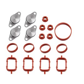 DOCAS 4 x 22 mm repair kit swirl flaps swirl flaps with O-ring seals of the intake manifold 11612246949 for E87 E46 E90 E91 E92 E93 E39 E60 E83 E53
