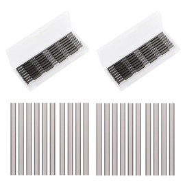 20 PCS Reversible Electric Planer Blades 82mm, Durable Stainless Steel Planer Blades with Two Cutting Edges, Precision Ground HSS for Makita, Bosch, Hitachi, Professional & DIY Woodworking