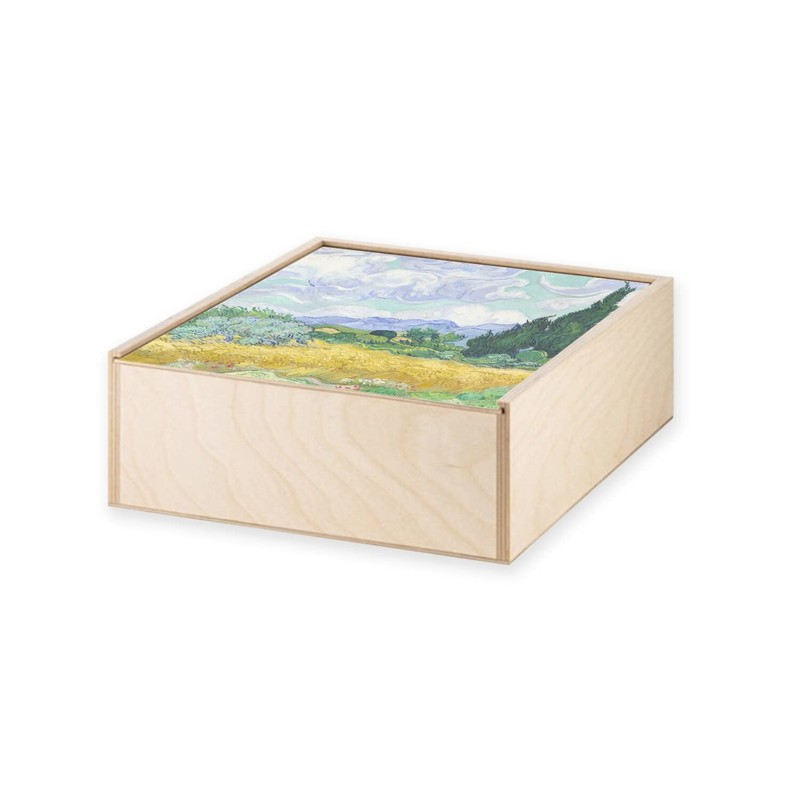 Fabulous Wooden Box - Vincent van Gogh Wheat Field with