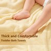 JOYNCLEON 2 Pack Toddler Bath Towels with Hood Thick Toddler