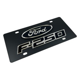 Eurosport Daytona - Compatible with Ford F-250 - Carbon Steel License Plate