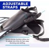 Breezee Market Aletas Natación Snorkeling Ajustable Flexibles Talón Abierto