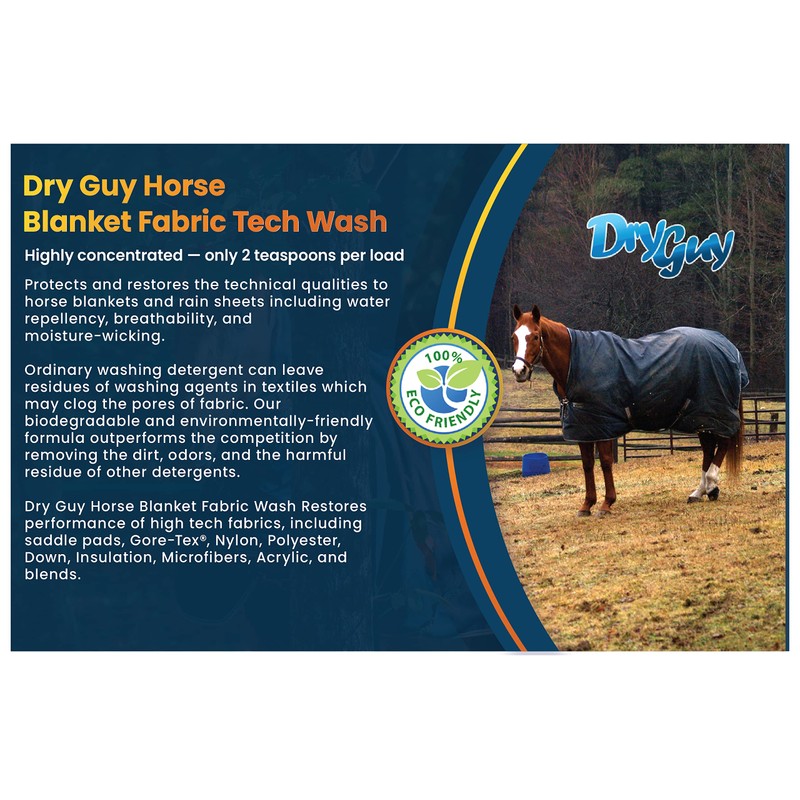 Dry Guy Waterproofing Manta de caballo Tech Wash