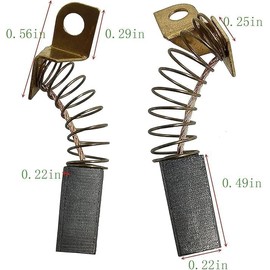 NOQUKA N119739 879058 Carbon Brush,Replace for Porter Cable Sander 7800 Drywall Sander Electric Motors Brushes Part (2-Pack)