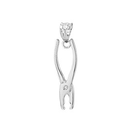 Claddagh Gold High Polish 925 Sterling Silver Pliers Charm Pendant