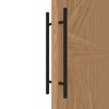 LVYIHAN Matte Black Round Barn Door Handles 12"/24"/36"/48"/59'', Pull Push