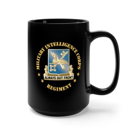 MIP Black Mug 15oz - Military Intelligence Corps Regiment X 300