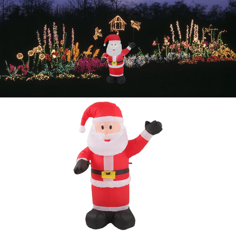 Christmas Inflatable Santa Waterproof Tear Resistance Inflatable Santa Decoration with