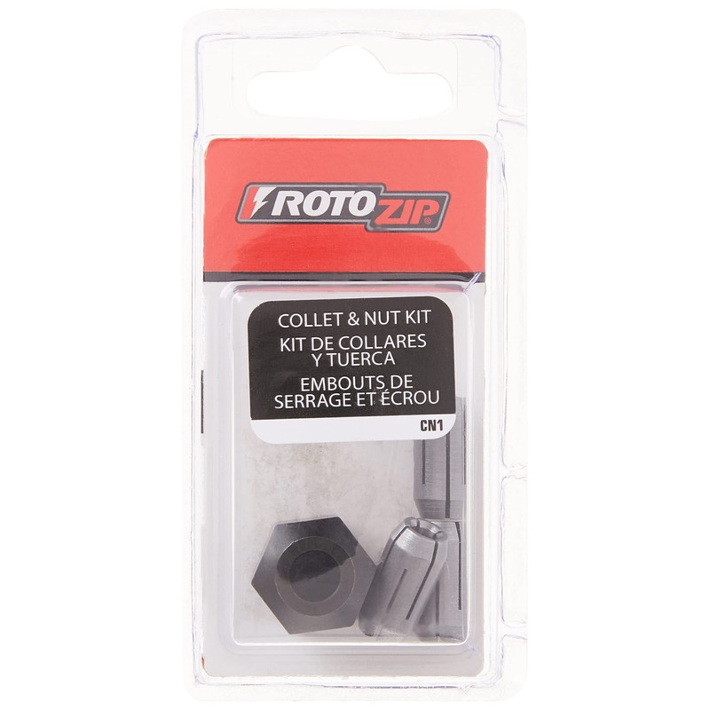 RotoZip CN1 Replacement Collet and Nut Kit,Silver