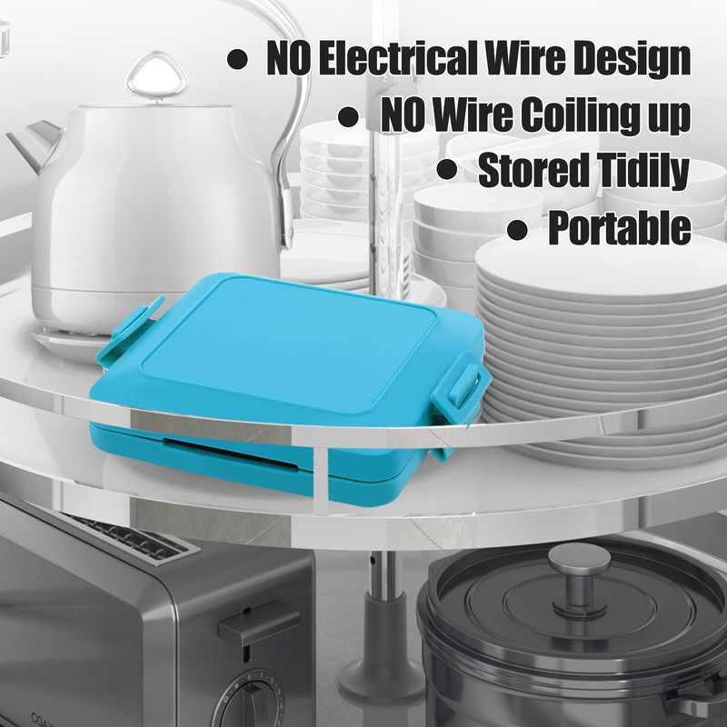 MKYSAIL Toaster,Microwave Toaster, Sandwich Maker, Panini Maker, Dishwasher Safe,NO Electricity,Wireless,Time
